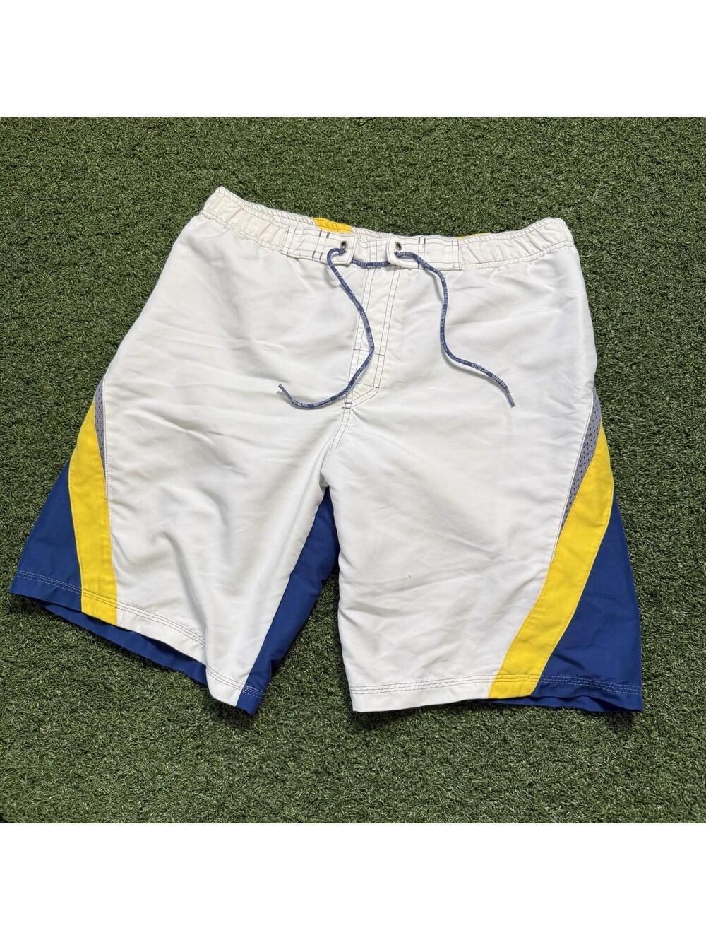 Vinatge Joe Boxer Swim Trunks Men Size S Mesh Lined Graffiti Y2K Beach Summer - Picture 2 of 9